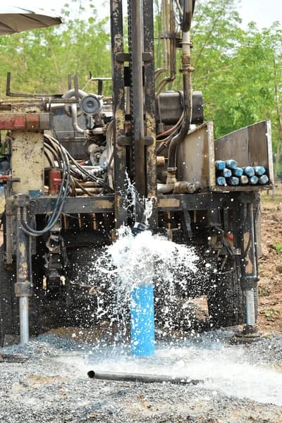 Borewell drilling operation in Vadodara - Mahisagar Borewell team at work